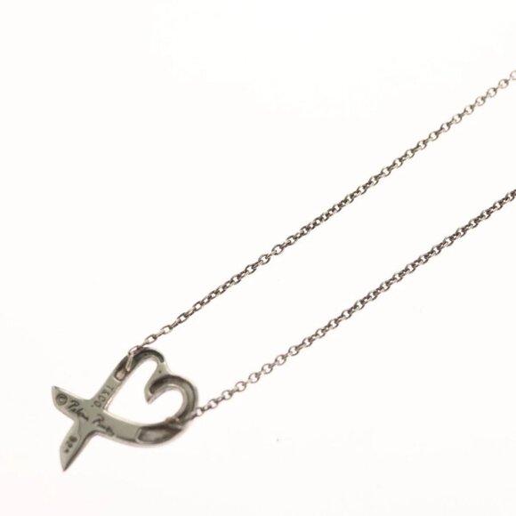 TIFFANY&Co. Loving Heart Necklace Ag925 Silver Auth 117658 - Picture 5 of 15